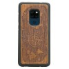 mini: Drewniane Etui Huawei Mate 20 RÓŻA WIATRÓW MERBAU (1)