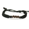 mini: Wooden Bracelet Zodiac Sign - Aquarius - Merbau Cotton (6)