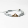 mini: Wooden Bracelet Zodiac Sign - Libra - Anigre Cotton (4)