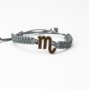 mini: Wooden Bracelet Zodiac Sign - Scorpio - Merbau Cotton (5)