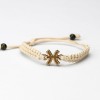 mini: Wooden Bracelet Zodiac Sign - Pisces - Anigre Cotton (3)