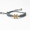 mini: Wooden Bracelet Zodiac Sign - Pisces - Anigre Cotton (5)