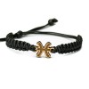 mini: Wooden Bracelet Zodiac Sign - Pisces - Anigre Cotton (6)