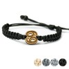 mini: Wooden Bracelet Zodiac Sign - Cancer - Anigre Cotton (1)