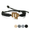 mini: Drewniana bransoletka Znak Zodiaku - Panna - Aniegre Pleciona (1)