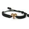 mini: Wooden Bracelet Zodiac Sign - Aries - Anigre Cotton (6)