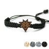 mini: Wooden Bracelet Wolf Merbau Cotton (1)