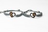 mini: Wooden Bracelet Hearts Merbau Cotton (Set of 2 items) (5)