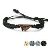 mini: Wooden Bracelet Paper Plane Merbau Cotton (1)