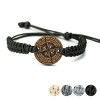 mini: Wooden Bracelet Compass Merbau Cotton (1)