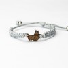 mini: Wooden Bracelet Dog 03 Merbau Cotton (4)