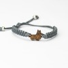 mini: Wooden Bracelet Dog 03 Merbau Cotton (5)
