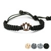 mini: Wooden Bracelet Lotus Flower Merbau Cotton (1)