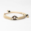 mini: Wooden Bracelet Lotus Flower Merbau Cotton (3)