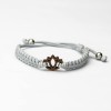 mini: Wooden Bracelet Lotus Flower Merbau Cotton (4)