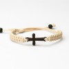 mini: Wooden Bracelet Cross Merbau Cotton (3)