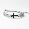 mini: Wooden Bracelet Cross Merbau Cotton (4)