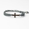 mini: Wooden Bracelet Cross Merbau Cotton (5)