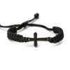 mini: Wooden Bracelet Cross Merbau Cotton (6)