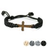 mini: Wooden Bracelet Cross Anigre Cotton (1)