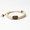mini: Wooden Bracelet Crown Merbau Cotton (3)