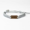 mini: Wooden Bracelet Blood Type Merbau Cotton (Custom) (4)