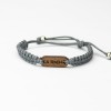 mini: Wooden Bracelet Blood Type Merbau Cotton (Custom) (5)