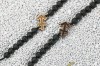 mini: Drewniana bransoletka Znak Zodiaku - Strzelec - Merbau Kamień Wulkaniczny (2)