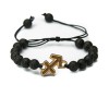 mini: Drewniana bransoletka Znak Zodiaku - Strzelec - Aniegre Kamień Wulkaniczny (1)
