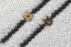 mini: Drewniana bransoletka Znak Zodiaku - Byk - Aniegre Kamień Wulkaniczny (2)