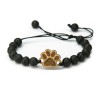 mini: Wooden Bracelet Dog Paw Anigre Stone (1)