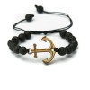 mini: Wooden Bracelet Anchor Anigre Stone (1)