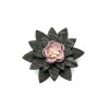 mini: Drewniana wpinka / broszka Heban Pink (2)