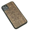 mini: iPhone 11 PRO MAX Aztec Calendar Limba Wood Case (2)