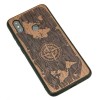 mini: Drewniane Etui Xiaomi Mi 8 RÓŻA WIATRÓW MERBAU (2)