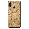 mini: Xiaomi Mi 8 Aztec Calendar Anigre Wood Case (1)