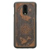 mini: Drewniane Etui One Plus 6T / 7 RÓŻA WIATRÓW MERBAU (1)