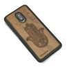 mini: Drewniane Etui One Plus 6T / 7 HAMSA IMBUIA (2)