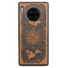 mini: Drewniane Etui Huawei Mate 30 Pro RÓŻA WIATRÓW MERBAU (1)