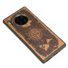 mini: Drewniane Etui Huawei Mate 30 Pro RÓŻA WIATRÓW MERBAU (2)