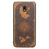 mini: Drewniane Etui Xiaomi Redmi 8A RÓŻA WIATRÓW MERBAU (1)