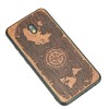mini: Drewniane Etui Xiaomi Redmi 8A RÓŻA WIATRÓW MERBAU (2)