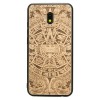 mini: Xiaomi Redmi 8A Aztec Calendar Anigre Wood Case (1)