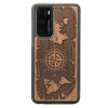 mini: Drewniane Etui Huawei P40 RÓŻA WIATRÓW MERBAU (1)