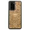 mini: Drewniane Etui Huawei P40 Pro KALENDARZ AZTECKI ANIEGRE (1)