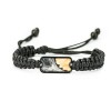 mini: Bracelet Bewood Unique 4 Elements - Earth Cotton Black (1)