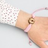 mini: Wooden Bracelet Lady Feet Anigre Cotton (2)