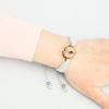 mini: Wooden Bracelet Lady Feet Anigre Cotton (3)