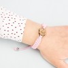mini: Wooden Bracelet Lady Geometric Rose Anigre Cotton (2)