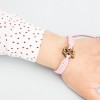 mini: Wooden Bracelet Lady Shamrock Anigre Cotton (2)
